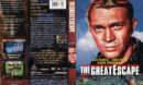 THE GREAT ESCAPE (1963) DVD COVER & LABEL