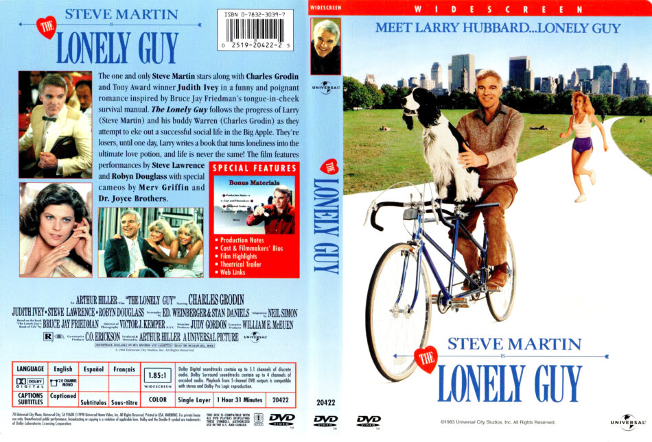 THE LONELY GUY (1998) DVD COVER & LABEL