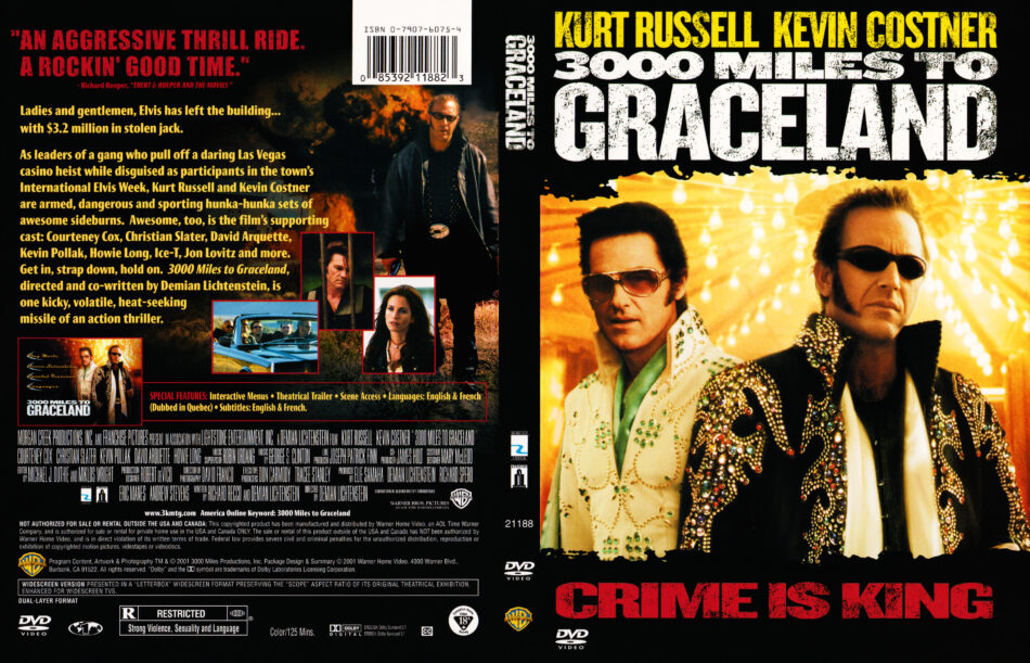 3000 Miles to Graceland (2001) R1 DVD Cover - DVDcover.Com