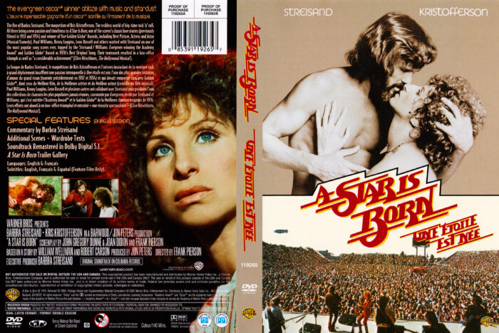 A Star is Born (1976) R1 DVD Cover - DVDcover.Com