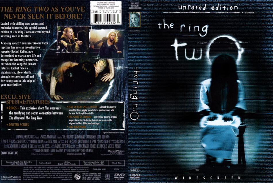 Alexander Graham Bell Disfraces moderadamente The Ring Two (2005) R1 DVD Cover - DVDcover.Com