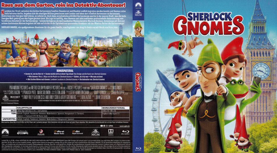 Sherlock Gnomes 2018 DE Blu Ray Covers DVDcover.Com