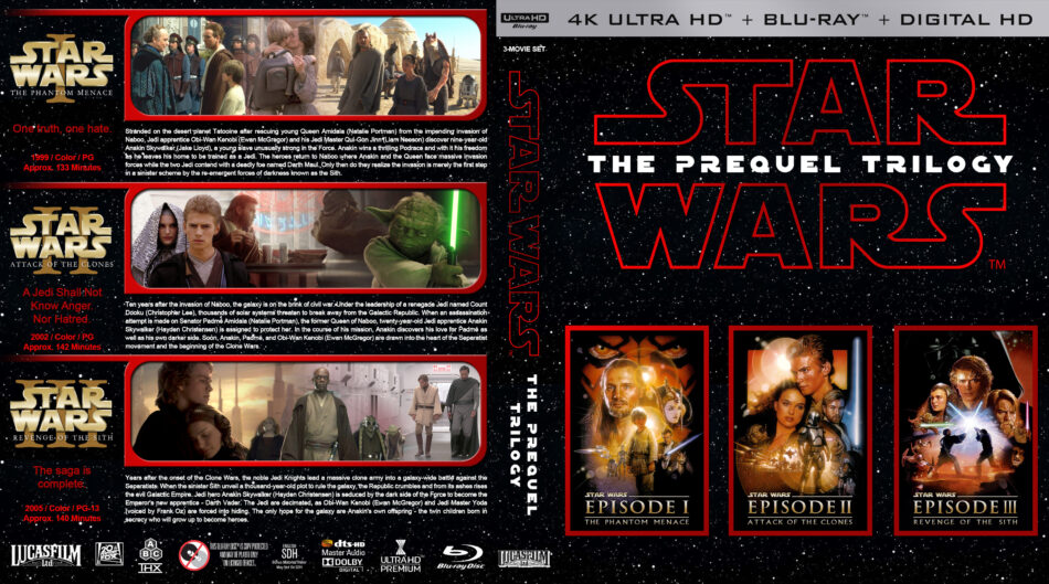 Custom Star Wars Blu Ray Covers - Complete Saga : r/StarWars