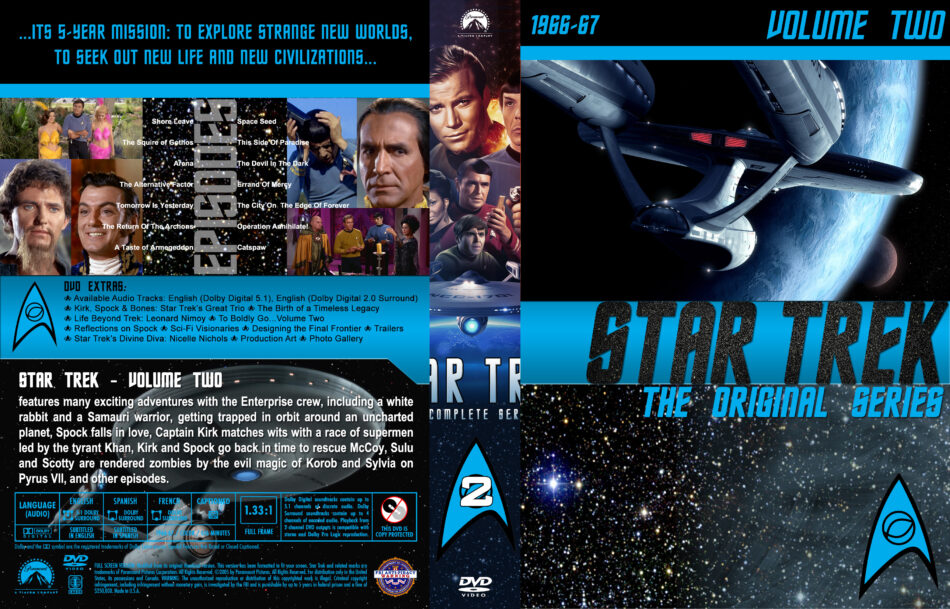 Star Trek: The Original Series - Season 2 (spanning spine) R1 Custom ...