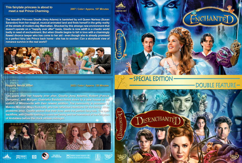 Enchanted / Disenchanted Double Feature R1 Custom DVD Cover & Labels