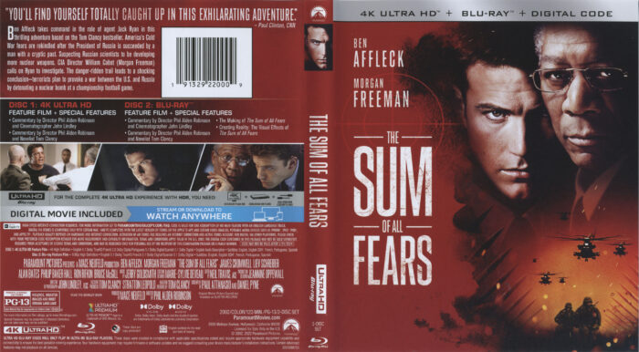 The Sum Of All Fears 4K UHD Cover Labels DVDcover.Com