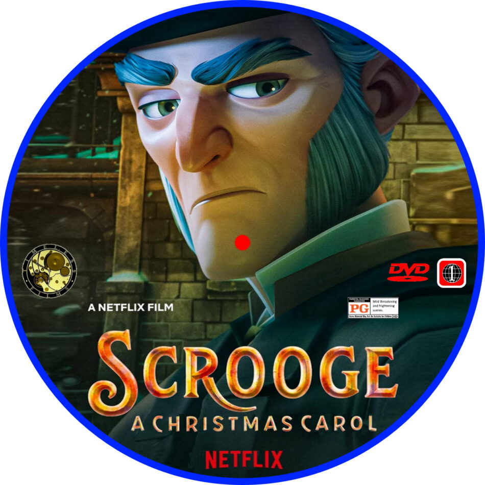 Scrooge: A Christmas Carol (2022) R1 Custom DVD Label - DVDcover.Com