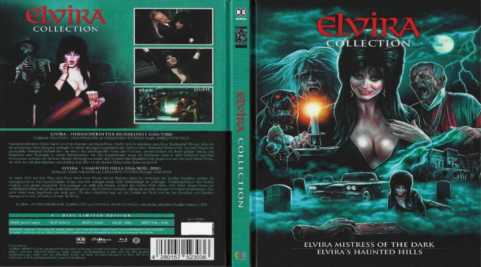 Elvira Collection (1988/2001) R2 DE Media Book Blu-Ray Cover 