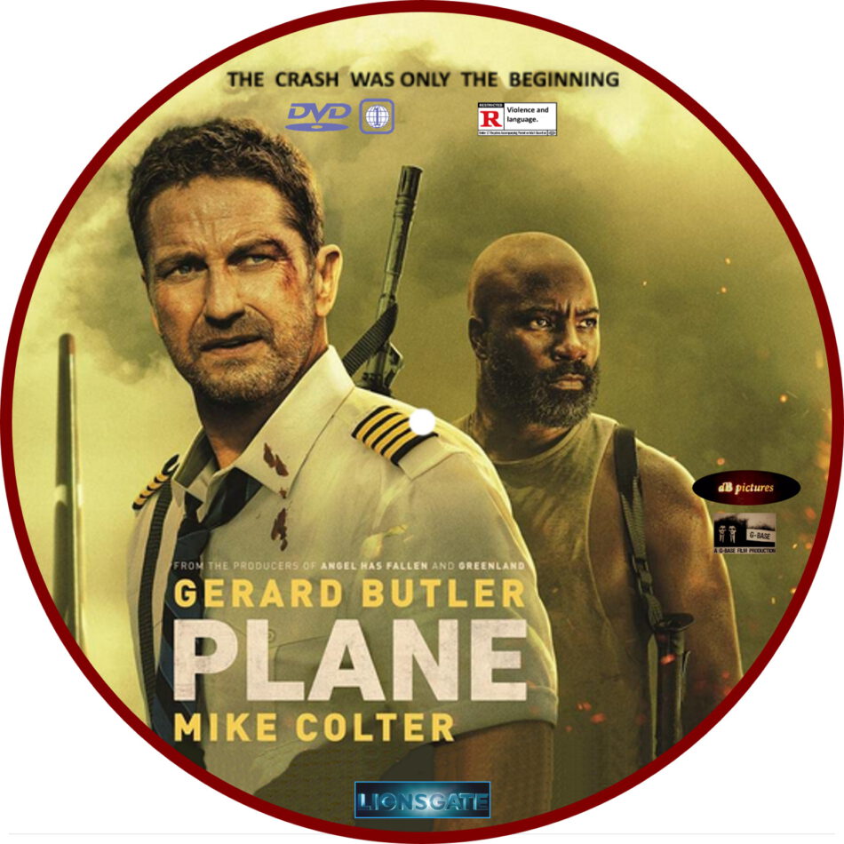 Plane (2022) R1 Custom DVD Label