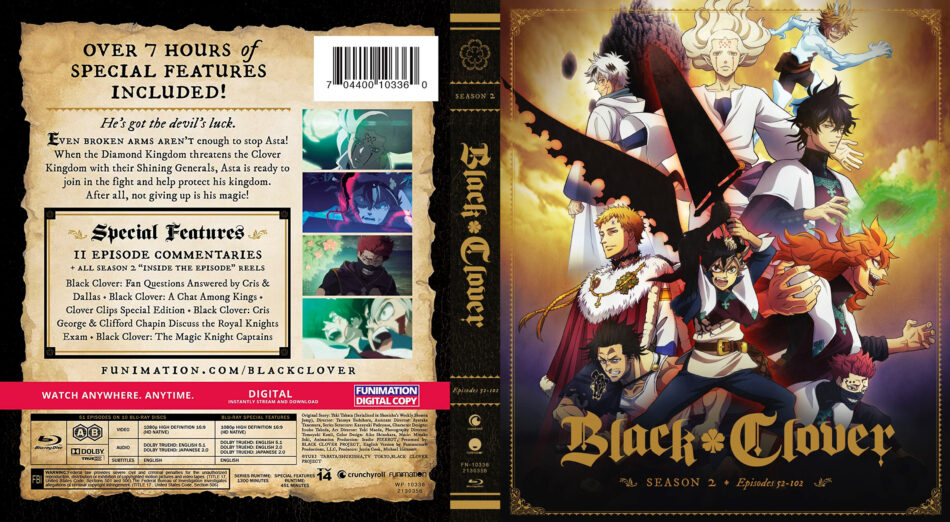 Black Clover - Season 02 Blu-Ray Cover - DVDcover.Com