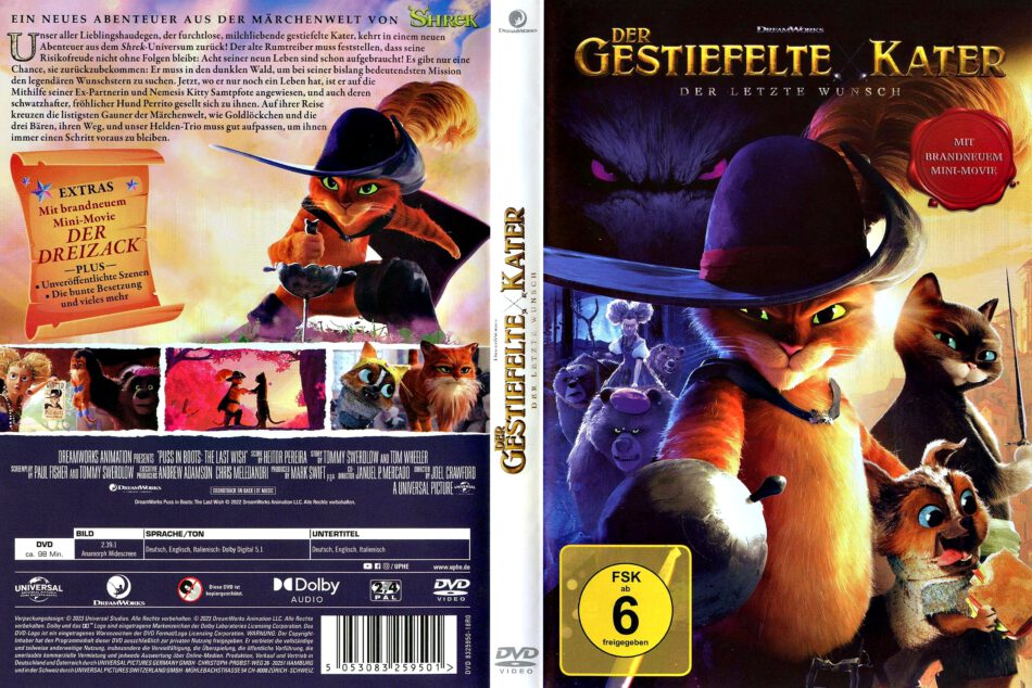 Der gestiefelte KaterDer letzte Wunsch R2 DE DVD Cover Der gestiefelte KaterDer letzte Wunsch R2 DE DVD Cover