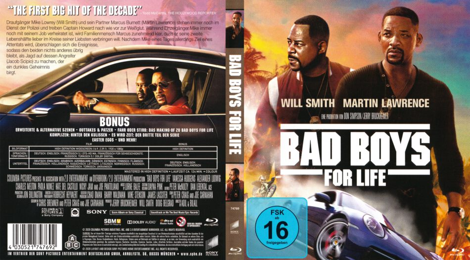 Bad Boys for Life DE Blu-Ray Cover & Label - DVDcover.Com