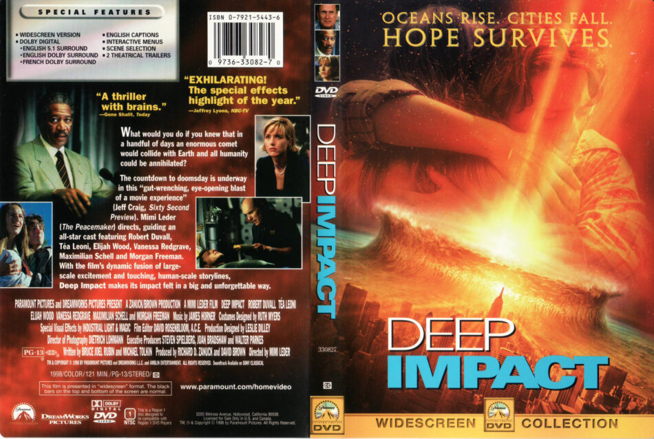 DEEP IMPACT (1998) DVD COVER & LABEL - DVDcover.Com