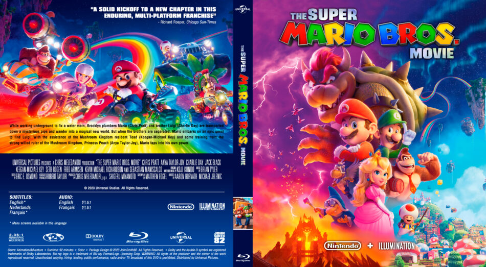 The Super Mario Bros. Movie (2023) Custom BluRay Cover