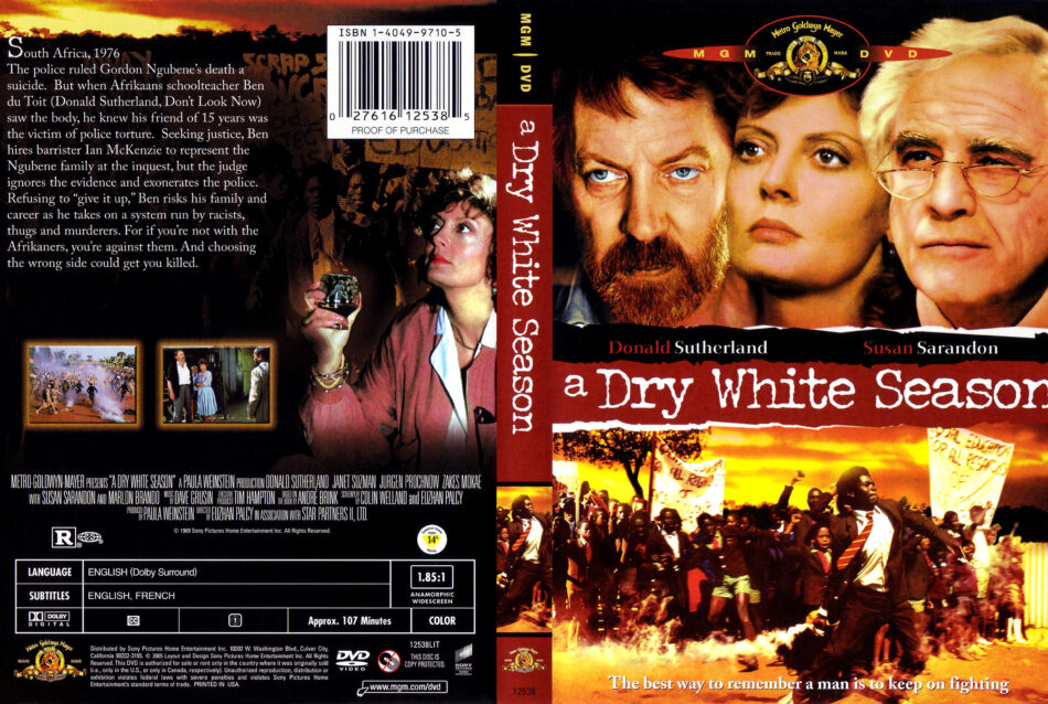 A Dry White Season (1989) R1 DVD Cover - DVDcover.Com