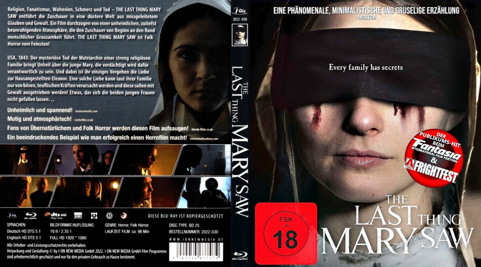 The Last Thing Mary Saw DE Blu-Ray Cover - DVDcover.Com