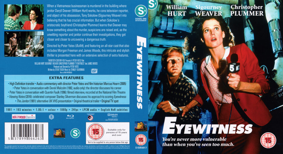 Eyewitness (1981) Blu-Ray Cover - DVDcover.Com