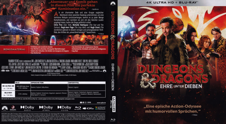 Dungeons & Dragons Ehre unter Dieben (2023) DE 4K UHD Covers