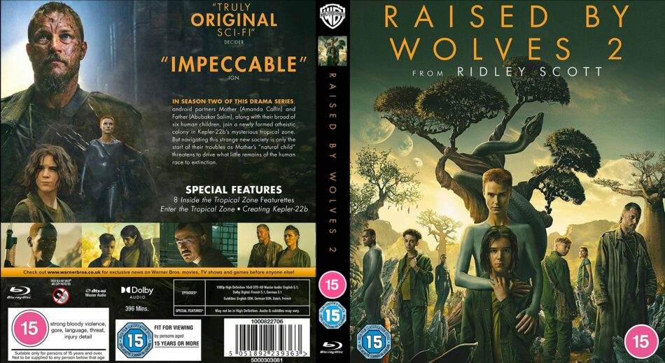 Raised By Wolves Season Two (2022) R2 UK Blu Ray Cover And Labels ...