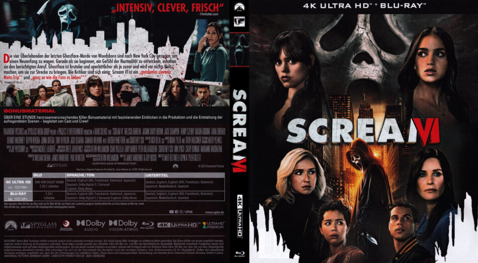 Scream 6 (2023) DE 4K UHD Covers - DVDcover.Com