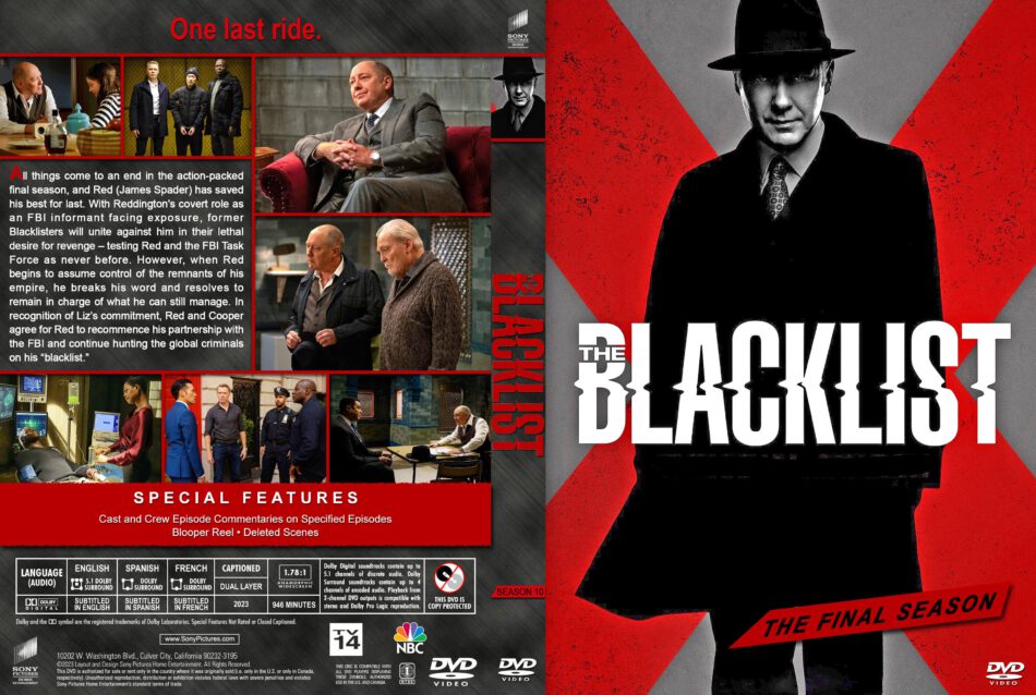 The Blacklist - Season 10 R1 Custom DVD Cover & Labels - DVDcover.Com