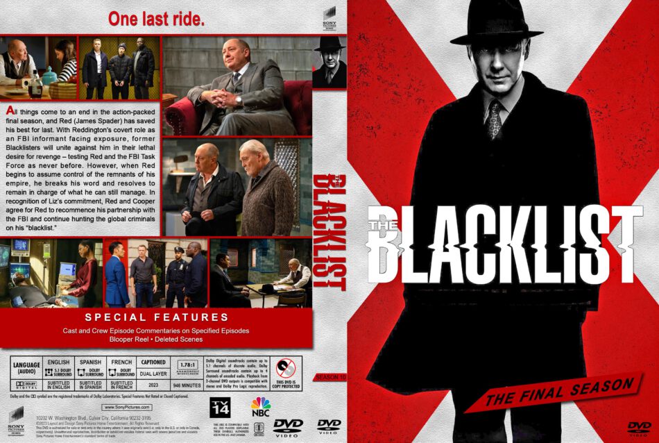 The Blacklist - Season 10 R1 Custom DVD Cover V2 - DVDcover.Com