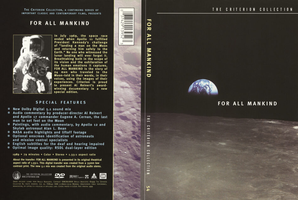 For All Mankind (1989) R1 DVD Cover - DVDcover.Com