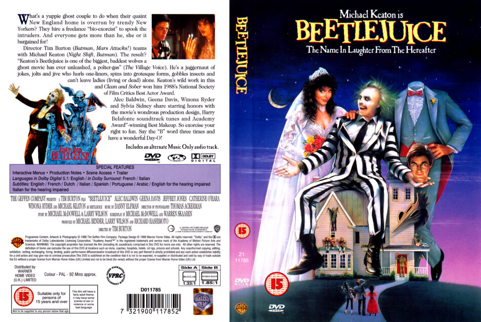 Beetlejuice (1988) R2 DVD Cover