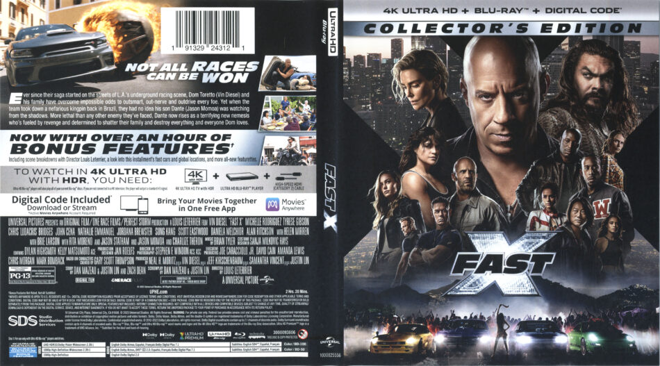 Fast X (2023) (Blu-ray + DVD + Digital Copy) 