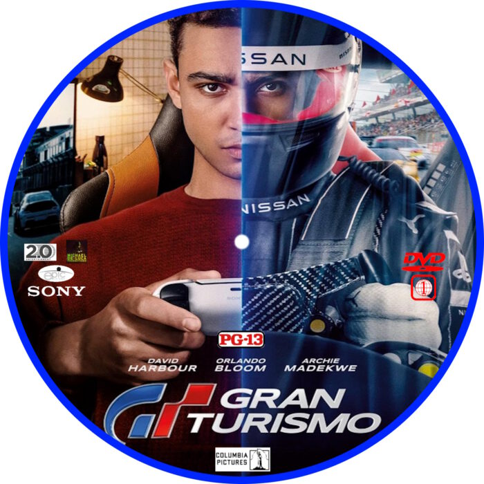 Gran Tourismo (2023) R1 Custom DVD Label 