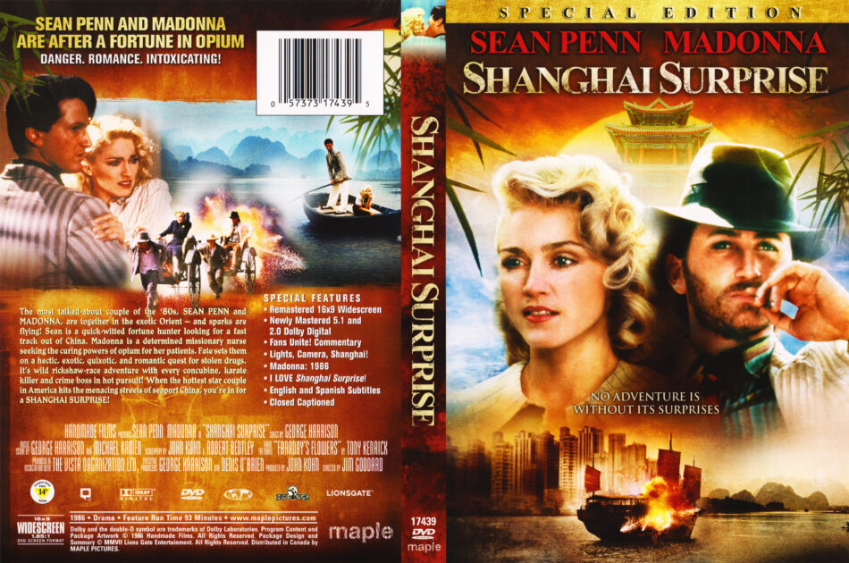 Shanghai Surprise (1986) R1 DVD Cover - DVDcover.Com