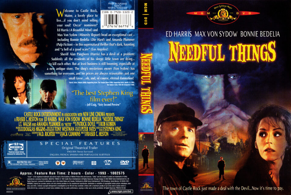 Needful Things (1993) R1 DVD Cover - DVDcover.Com