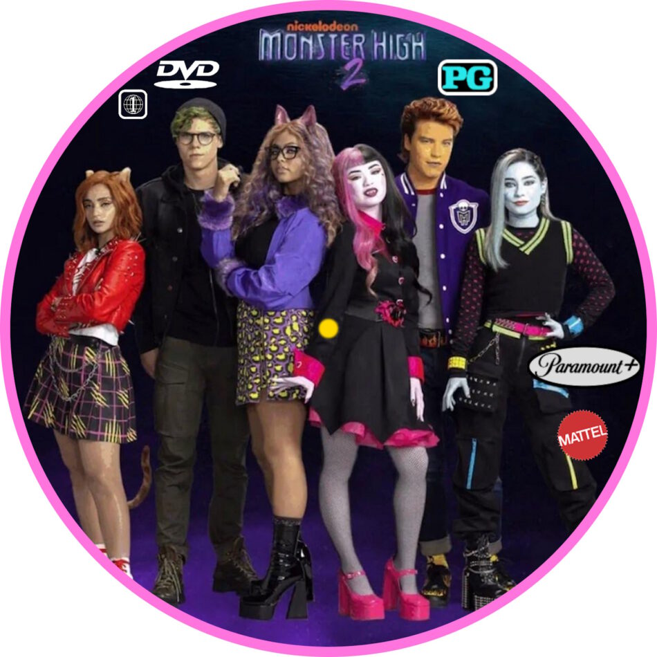 Monster High 2 2023 R1 Custom DVD Label DVDcover.Com