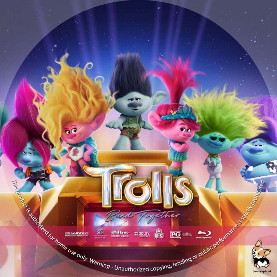 Trolls Band Together Custom BluRay Label