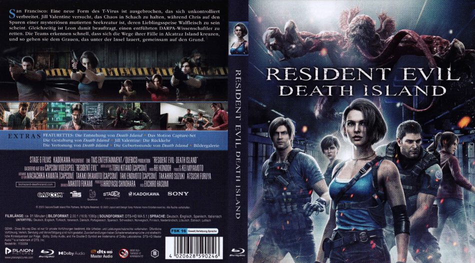 DVD Resident Evil: A Ilha da Morte (2023), HD 1080P 5.1 DUAL POR 4.59