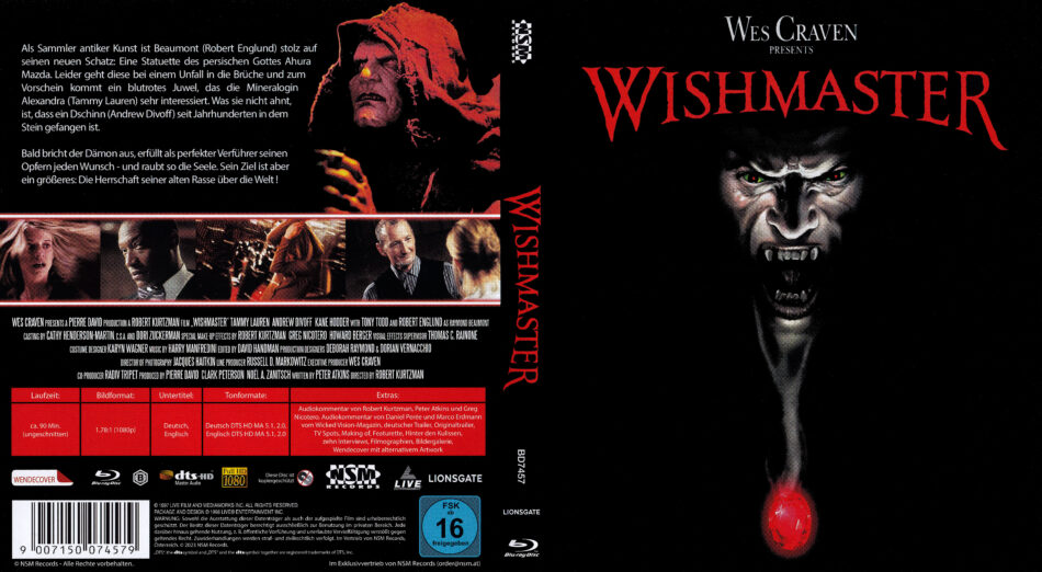 Wishmaster (1997) DE Blu-Ray Covers - DVDcover.Com