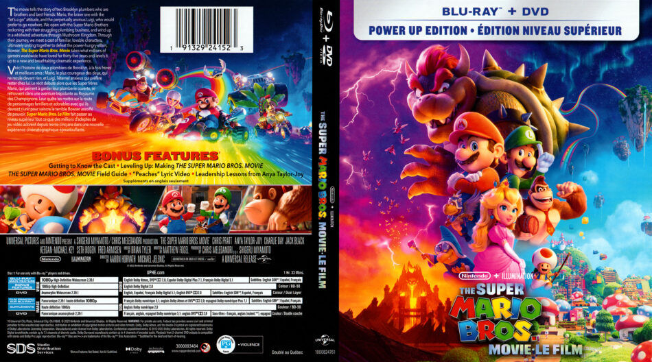 The Super Mario Bros. Movie (2023) Blu-Ray Cover - DVDcover.Com