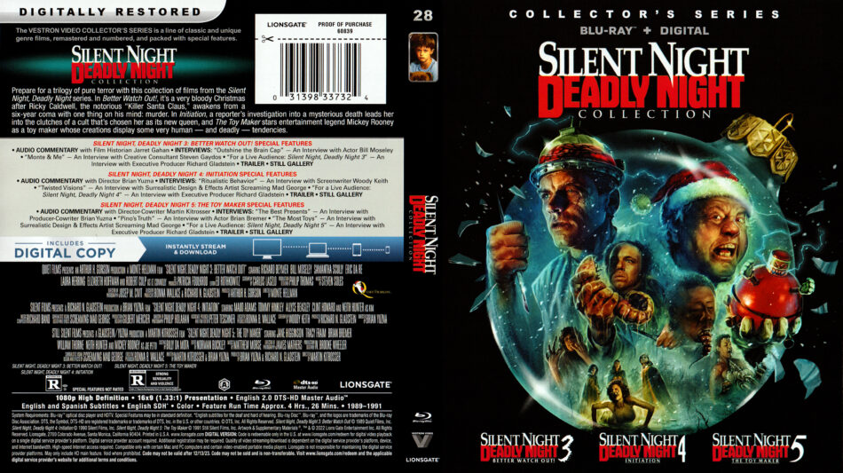 Silent Night Deadly Night Collection Blu-Ray Cover - DVDcover.Com