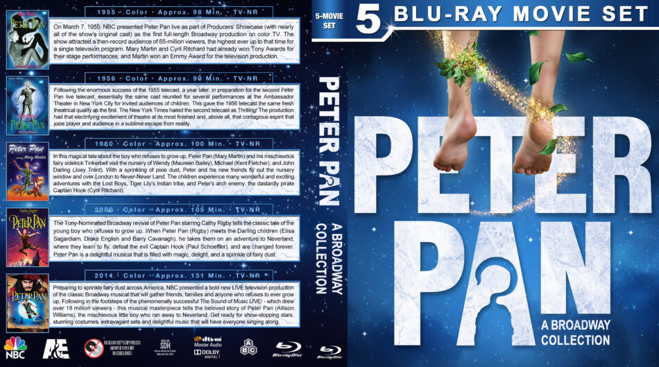 Peter Pan: A Broadway Collection Custom Blu-Ray Cover - DVDcover.Com