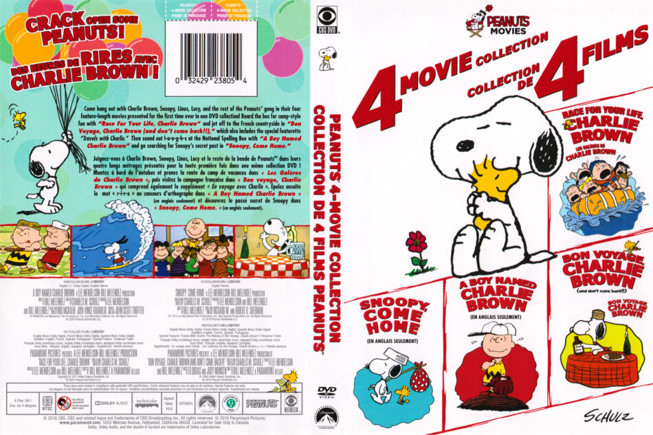 Peanuts - 4 Movie Collection R1 DVD Cover - DVDcover.Com