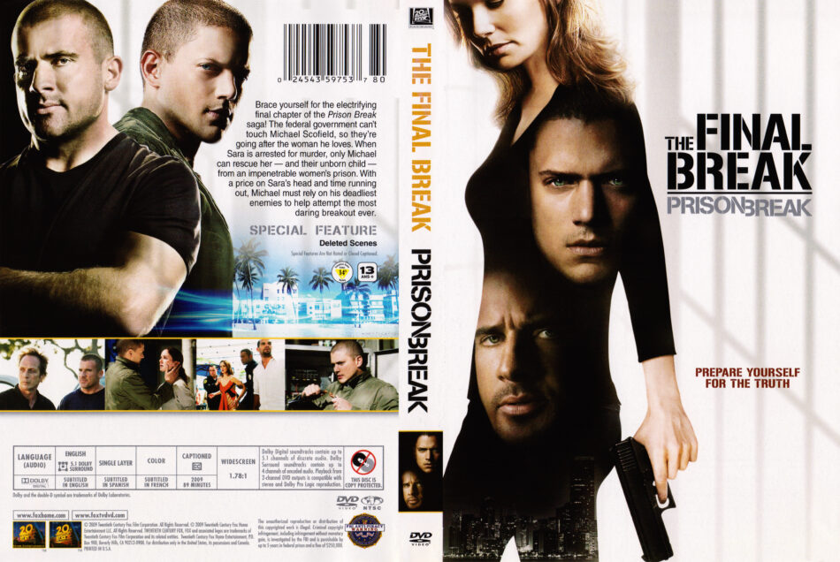 Final break. Побег из тюрьмы 2009 DVD.