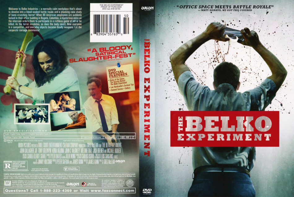 The Belko Experiment (2016) R1 DVD Cover - DVDcover.Com