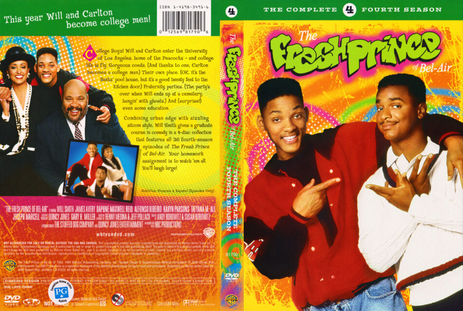 The Fresh Prince of Bel-Air - Season 4 R1 DVD Cover - DVDcover.Com