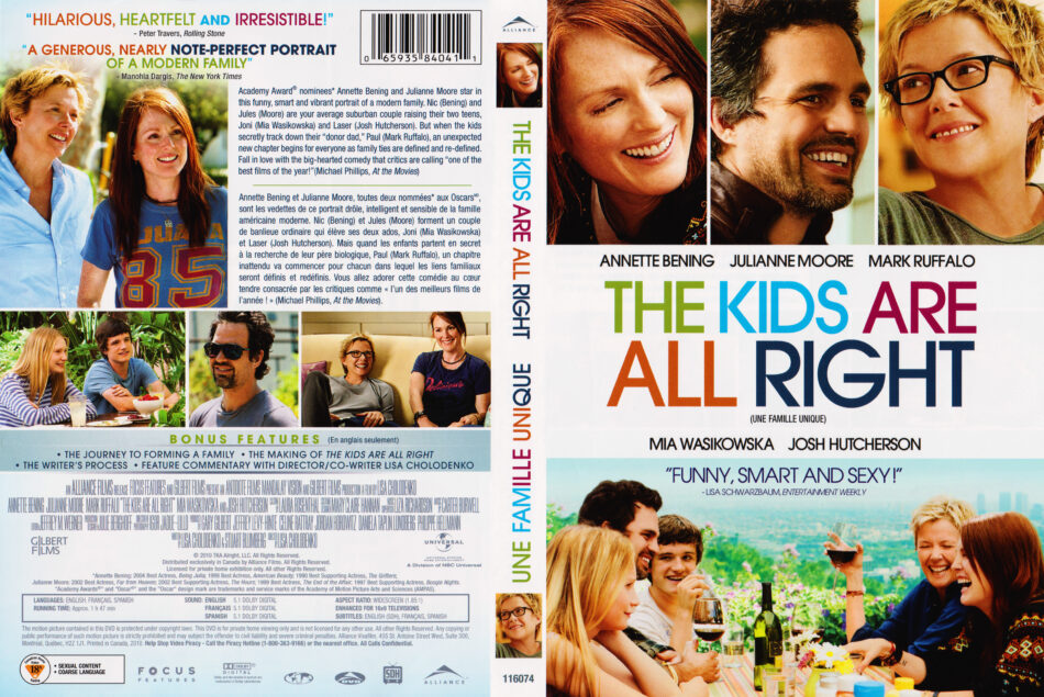 The Kids Are All Right (2010) R1 DVD Cover - DVDcover.Com