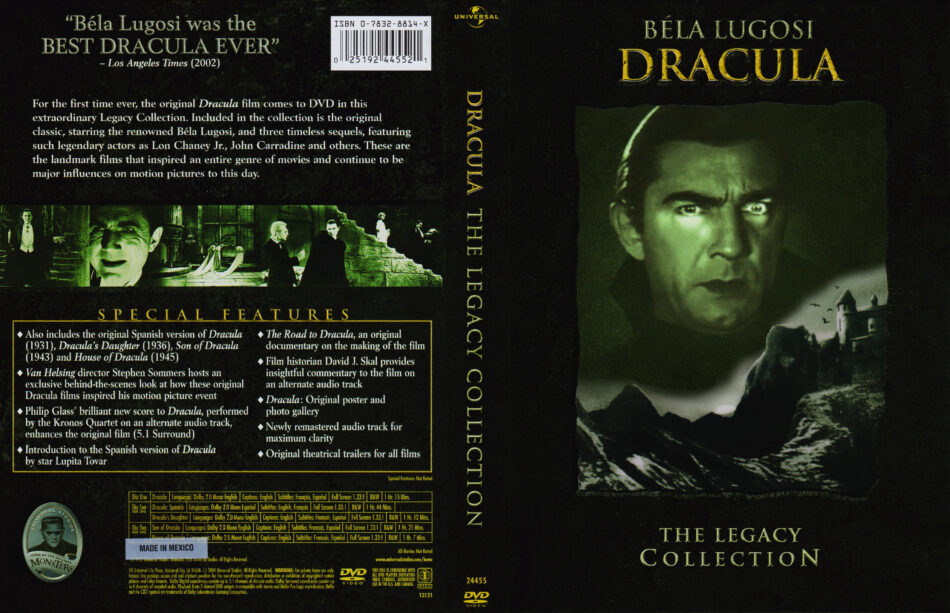 Dracula - The Legacy Collection (Dracula / Dracula (1931 Spanish Version) / Dracula's Daughter / Son of Dracula / House : Dracula: Complete Legacy Collection (BD) [Blu-ray