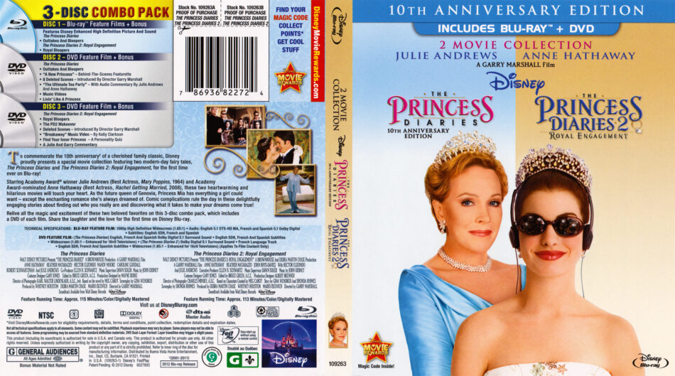 The Princess Diaries & The Princess Diaries 2 - Royal Engagement Blu ...