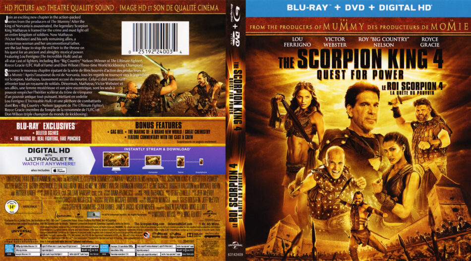 The Scorpion King 4 Quest For Power Blu Ray Cover Dvdcovercom 0988
