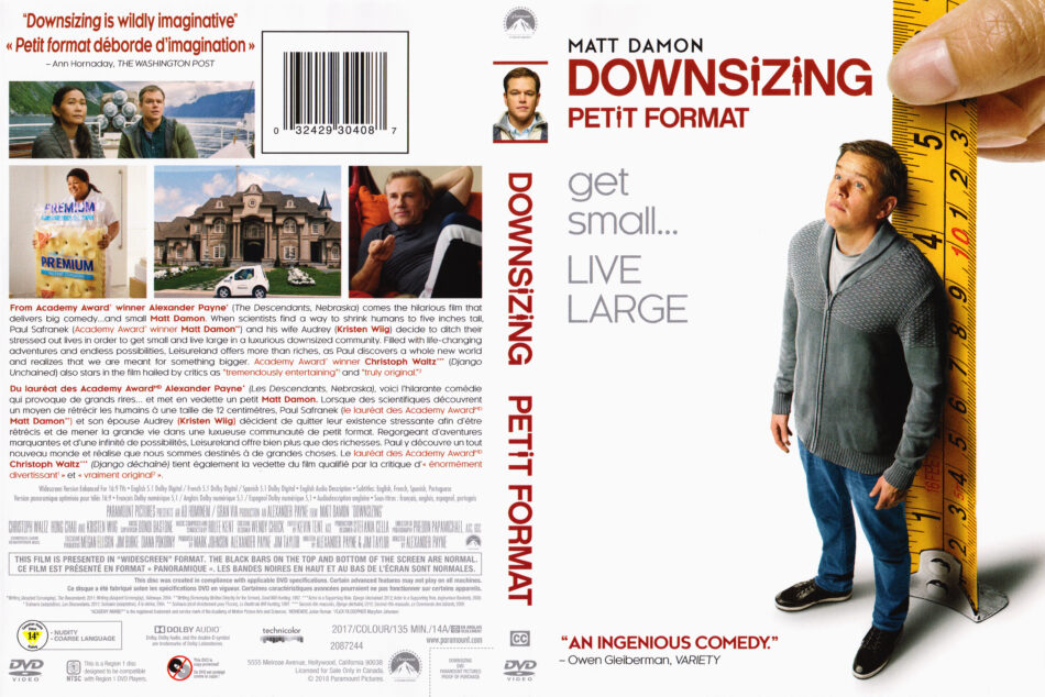 Downsizing (2017) R1 DVD Cover - DVDcover.Com