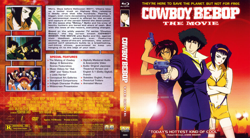 Cowboy Bebop The Movie 2003 Blu Ray Cover DVDcover.Com