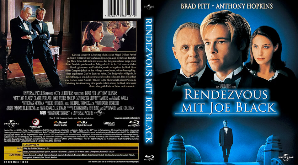 Rendezvous mit Joe Black (1998) DE Blu-Ray Cover - DVDcover.Com